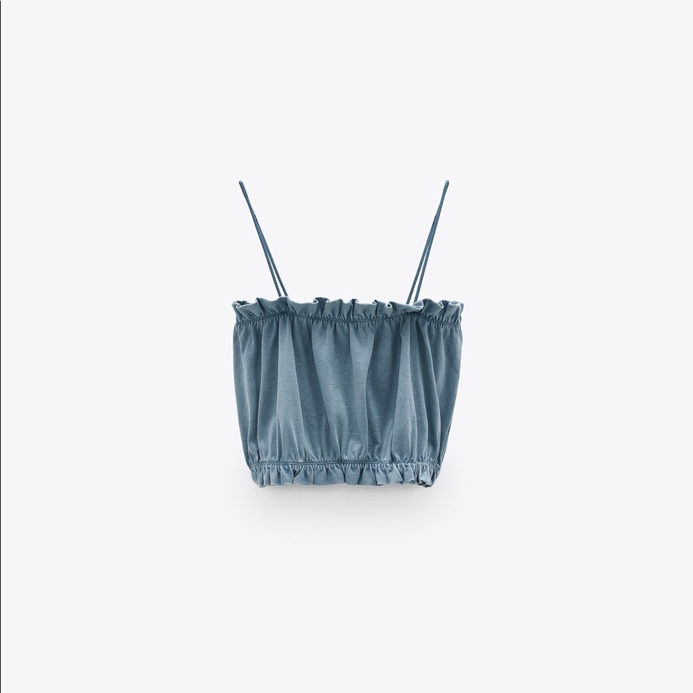 Zara Ruched Crop Top
